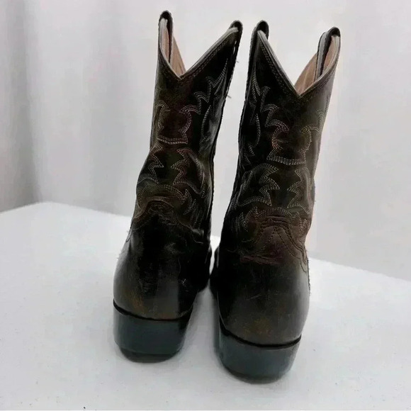 Ariat Unisex-Child Heritage Western Boot in Distressed Brown Leather US Size 5.5 - Picture 8 of 15